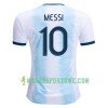 Koszulka Argentyna MESSI 10 Domowe Stroje Piłkarskie Copa América 2019 Krótki Rękaw